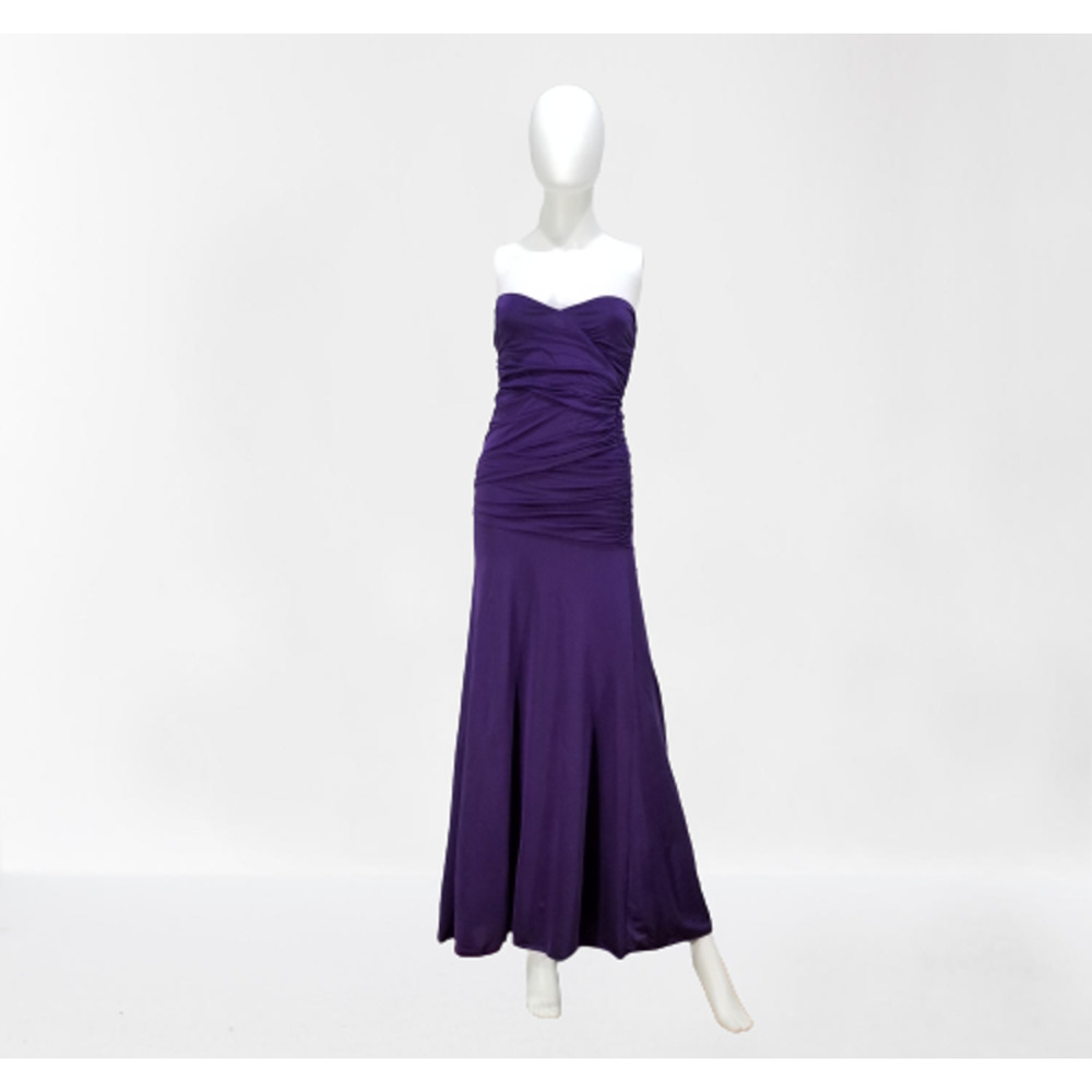 Women's Purple Super Sexy & Fit Bodycon Full Length Maxi Dress, Size: Small, New